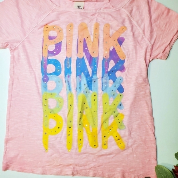 VS PINK NEON PINK EMBELLISHED TEE - Picture 9 of 9